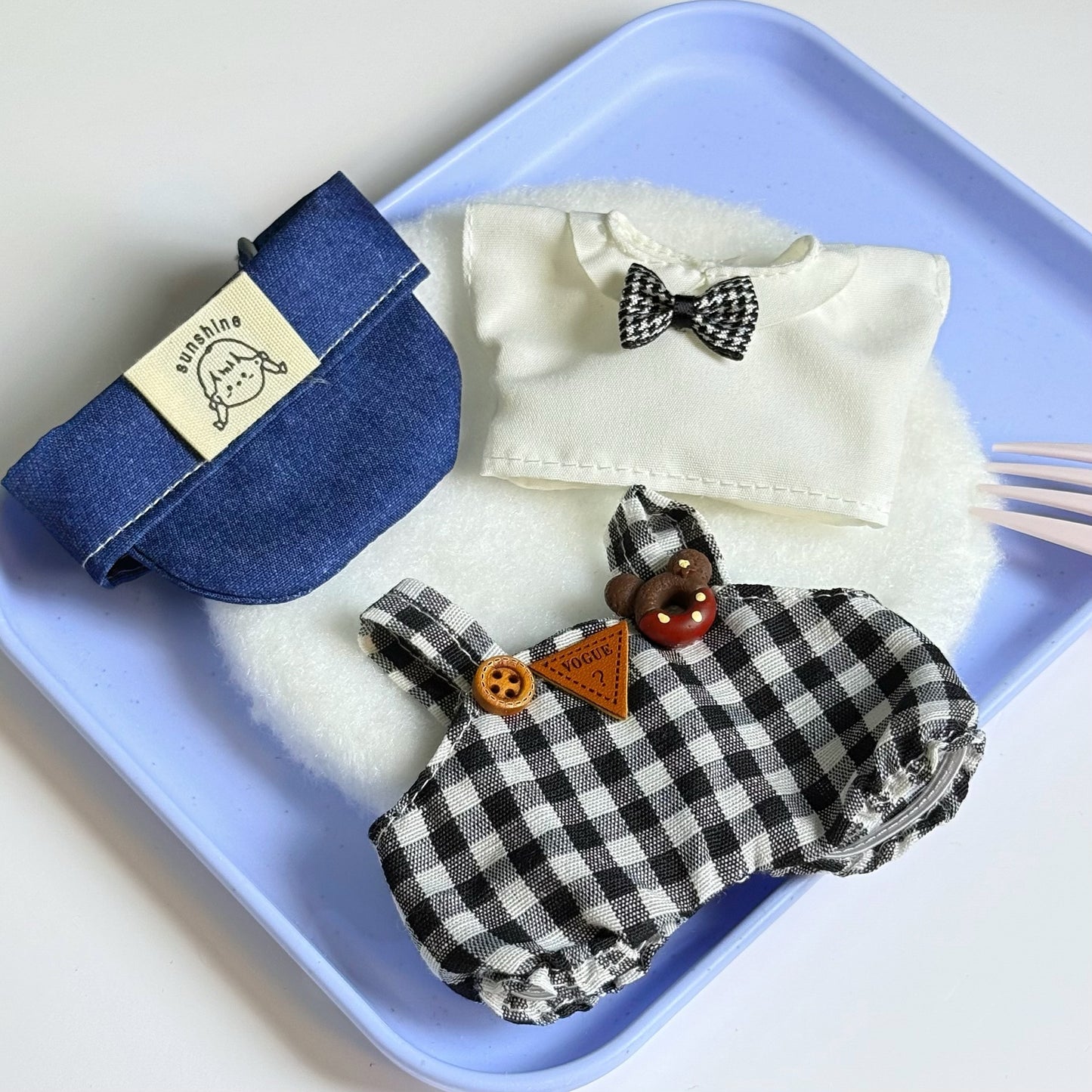 Clothes Only Suitable for 17cm Labubu Vinyl Doll Plush Toys and Other Wearable Outfit Changeable Toys 