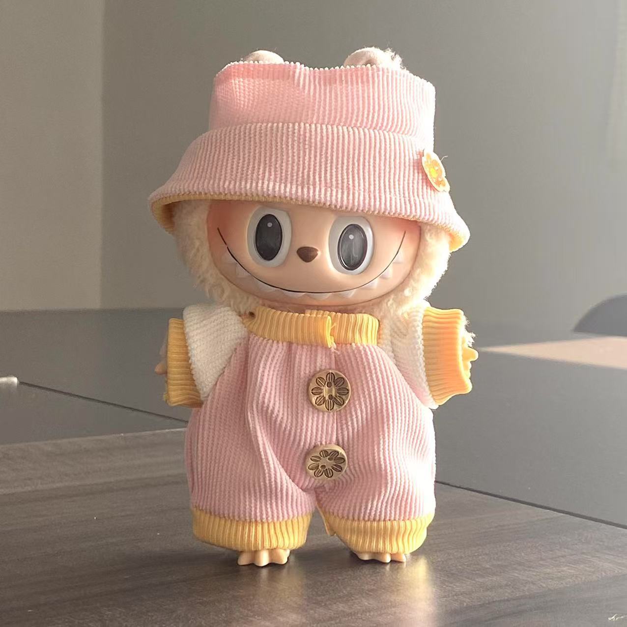 Labubu Doll Clothes Labubu Clothes 17cm First Second Third Generation Plush Vinyl Doll Dress Up Outfit Set 