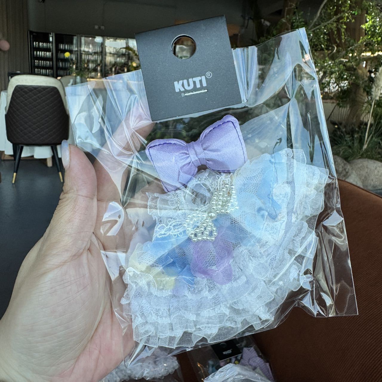 [Only Clothes] Labubu Doll Clothes Butterfly Dress 17cm Pendant Doll Accessories Labubu Clothes 