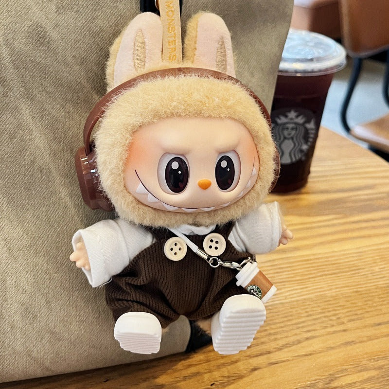(only-clothes) Labubu Third Generation Baby Clothes Bottle Strap Pants Camera Doll First and Second Generation Labubu Plush Toy Clothes Doll Not Included