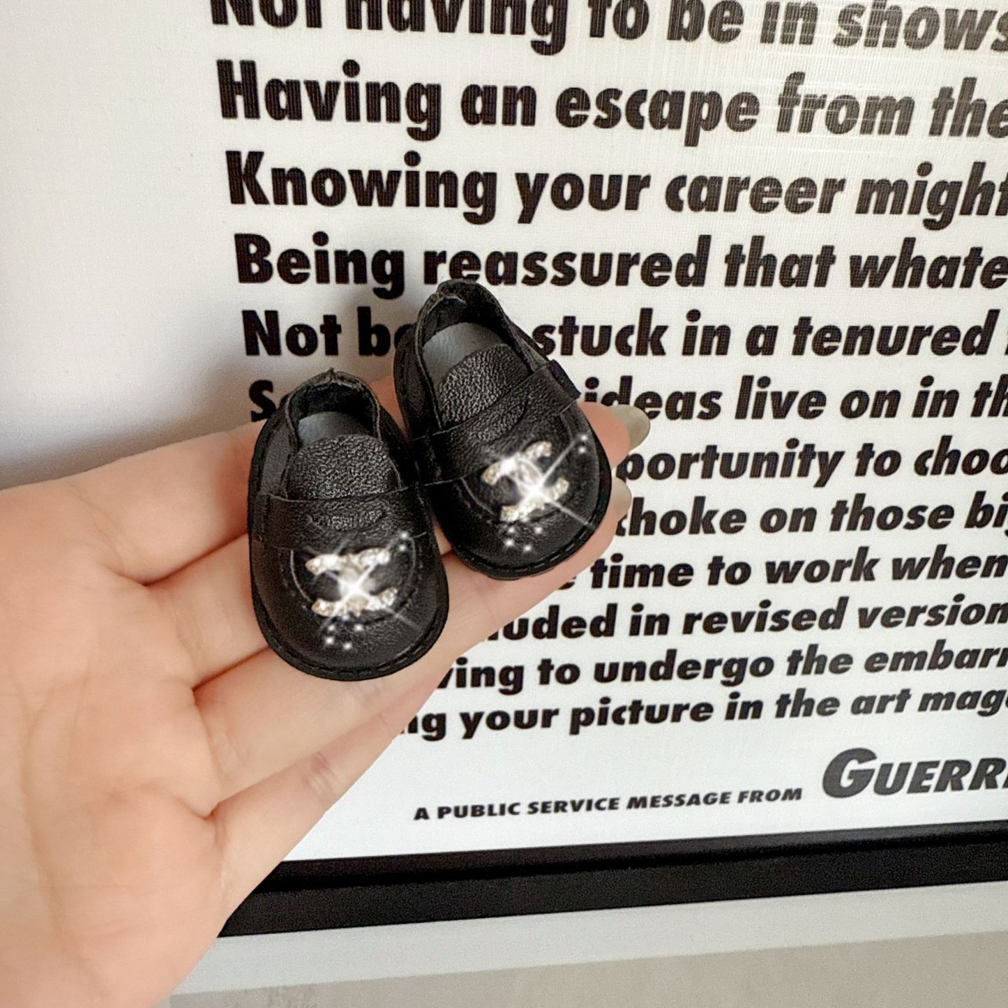 (only-clothes) Labubu Shoes 3.8CM Finger Shoes 10CM Cotton Doll Uniform Student Shoes Lace-up Shoes Trendy Brand Glasses