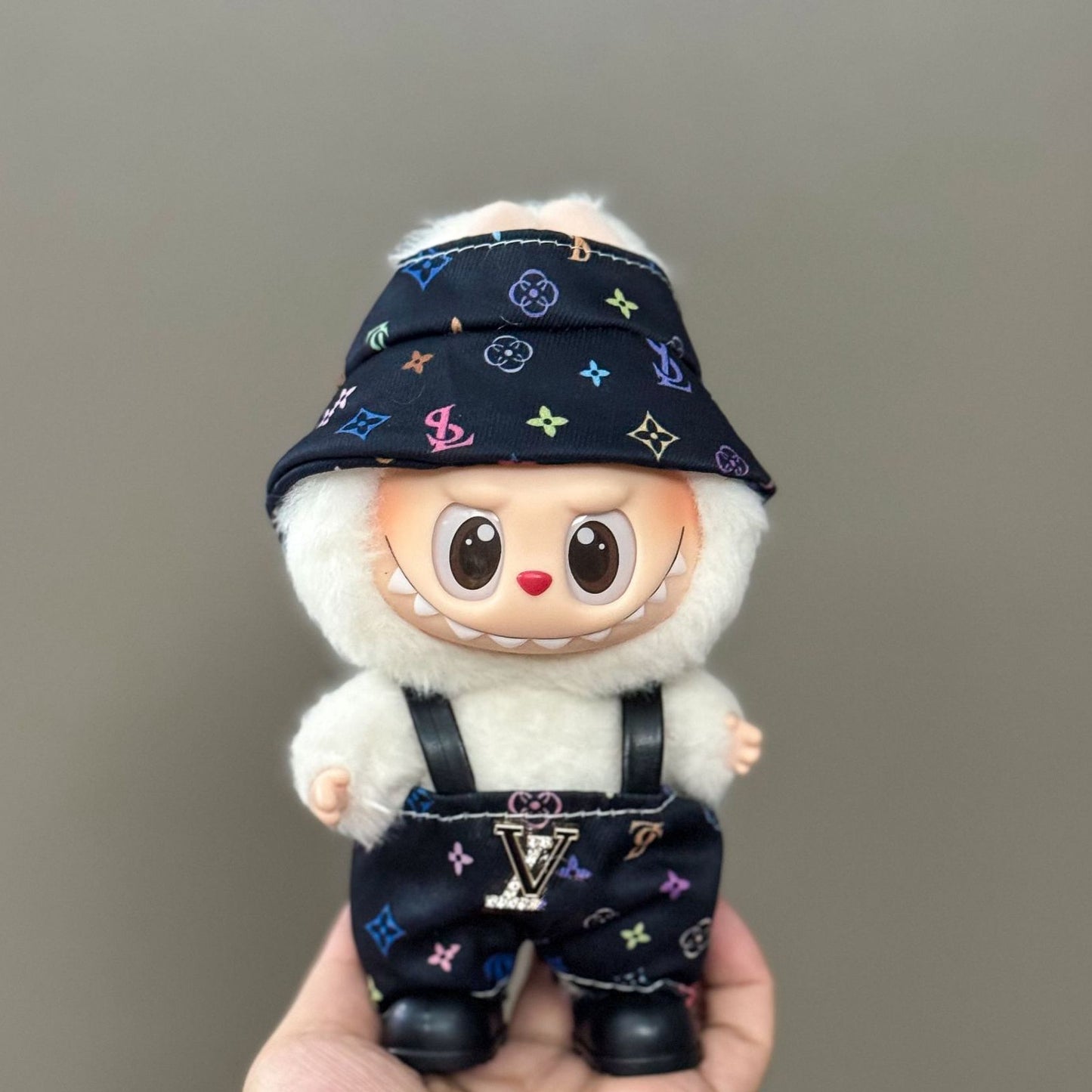(only-clothes) Suitable for Labubu Plush Doll Clothes First and Second Generation 17cm Pendant Plush Toy Clothes Set Dress