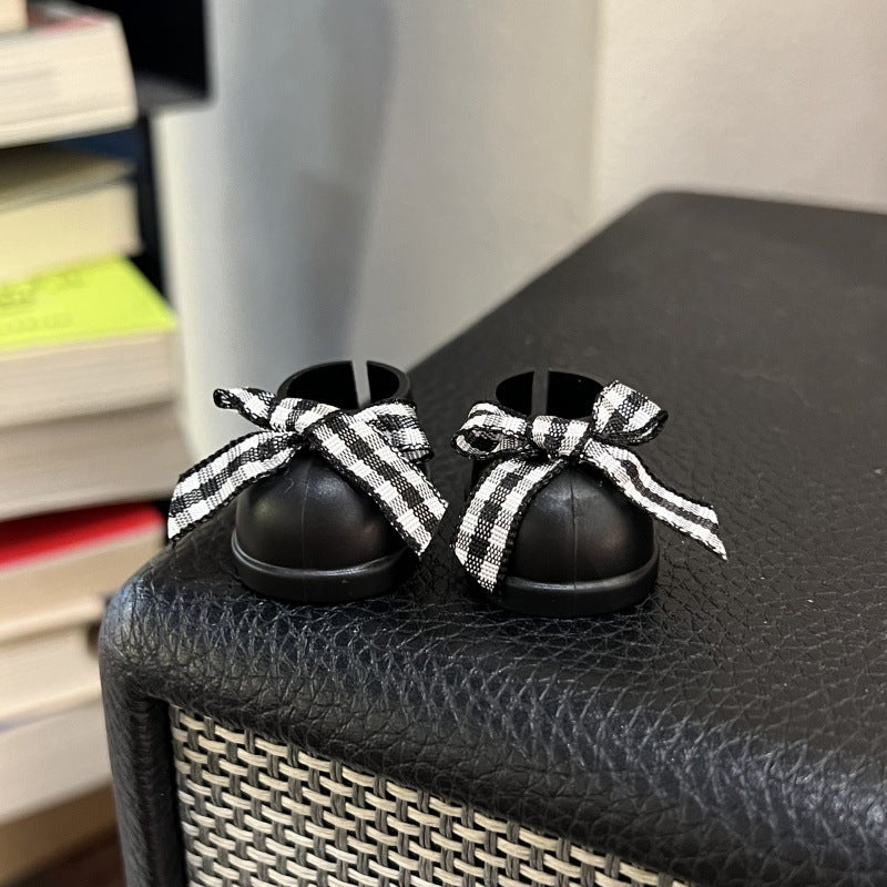 (only-clothes)[Only Boots] Labubu Vinyl Doll Accessories Labubu Dress-Up Party Bowknot Boots